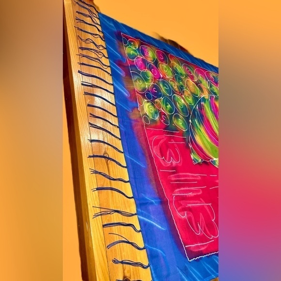 Gorgeous Vibrant and Colorful Jamaican Scarf, OS - Picture 13 of 15